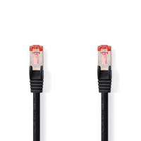 NEDIS Cat 6 Kabel | RJ45-stekker | RJ45-stekker | S/FTP | 20.0 m | rond | LSZH | zwart | label