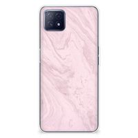 OPPO A53 5G | OPPO A73 5G TPU Siliconen Hoesje Marble Pink - Origineel Cadeau Vriendin - thumbnail