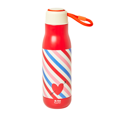 Rice - Stainless Steel Thermo Drinking Bottle 500 ml - Candy Stripes Print