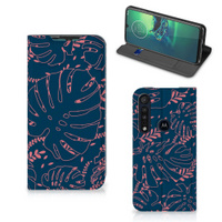 Motorola G8 Plus Smart Cover Palm Leaves