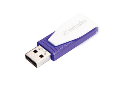 Verbatim Store 'n' Go Swivel USB flash drive 64 GB USB Type-A 2.0 Violet Verbatim Store 'n' Go Swivel USB flash drive 64 GB USB Type-A 2.0 Violet
