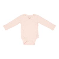 Little Dutch overslag romper lange mouw Rib Pink Maat