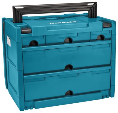 Makita Makstor 4-5 Mbox opbergsysteem koffer met 5 lades P-84349 Makita Makstor 4-5 Mbox opbergsysteem koffer met 5 lades P-84349