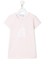 Lanvin Enfant t-shirt à logo brodé de sequins - Rose - thumbnail