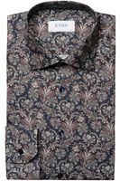 ETON Slim Fit Overhemd Marine, Paisley