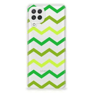 Samsung Galaxy A22 4G | M22 TPU bumper Zigzag Groen