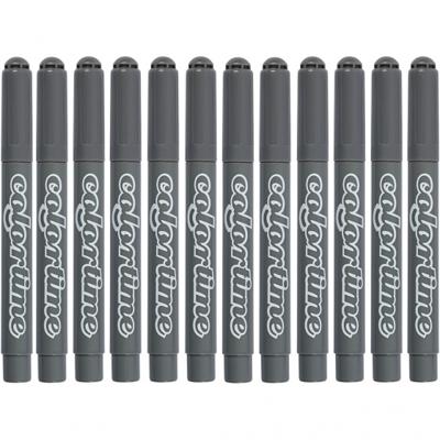 Colortime stiften lijndikte 5 mm grijs 12 stuks Colortime stiften lijndikte 5 mm grijs 12 stuks