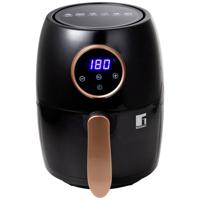 Bergner Airfryer 1000 W Anti-aanbaklaag, CoolTouch-behuizing, Timerfunctie, Oververhittingsbeveiliging, Met display Zwart, Koper - thumbnail