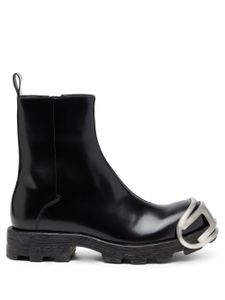 Diesel bottines D-Hammer en jean - Noir