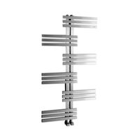 Designradiator Sapho Rado Recht 60x119 cm 254W Geborsteld RVS Sapho - thumbnail