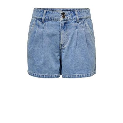 ONLY high waist jeans short ONLDEBBIE blauw