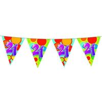 Vlaggenlijn 21 jaar gekleurd