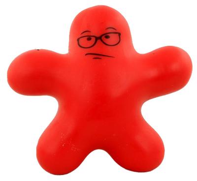 Jonotoys kneedfiguur Stress It junior 10 x 3 cm rood Jonotoys kneedfiguur Stress It junior 10 x 3 cm rood