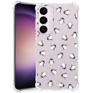 Doorzichtige Silicone Hoesje voor Samsung Galaxy S24 Plus Pinguïn