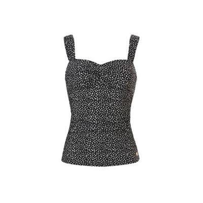 TC WOW tankini bikinitop met all over print zwart/wit