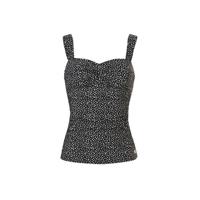 TC WOW tankini bikinitop met all over print zwart/wit