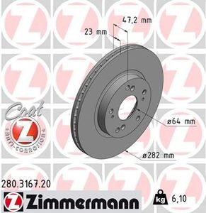 Remschijf Coat Z 280316720