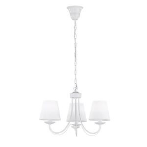 Trio Witte landelijke kroonluchter Cortez 3-lichts 47cm 110600331