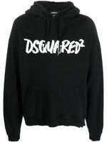 DSQUARED2 hoodie à logo imprimé - Noir - thumbnail