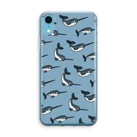 Narwhal: iPhone XR Transparant Hoesje - thumbnail