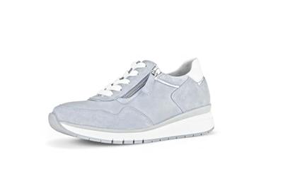 Gabor Low-Top sneakers voor dames, lage schoenen voor dames, Lagune zilver wit 65, 38 EU