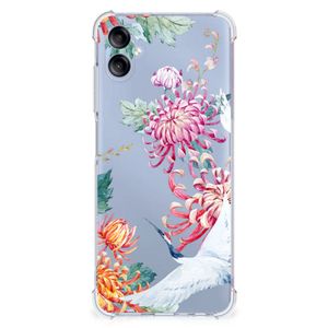 Samsung Galaxy A05 Case Anti-shock Bird Flowers