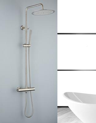 Saniclear Exclusive volledig 304 RVS regendouche opbouw 30cm met staafhanddouche