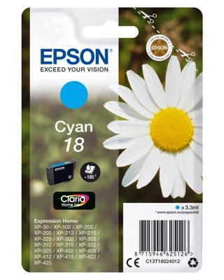 Inkcartridge epson 18 t1802 blauw Inkcartridge epson 18 t1802 blauw