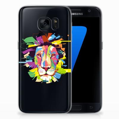 Samsung Galaxy S7 Telefoonhoesje met Naam Lion Color Samsung Galaxy S7 Telefoonhoesje met Naam Lion Color