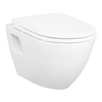 Creavit Design Ophang Wc Met Rvs Sproeier (Bidet), Wit TP325