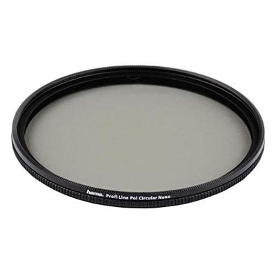 Hama Polarisatiefilter (ronde polarisator, bovenglas, schroefdraaddiameter 55 mm, framedikte 4,5 mm, voorschroefdraad, NMC16 (nano multi-coated 16 lagen)) zwart