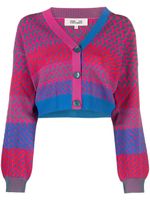 DVF Diane von Furstenberg cardigan Rema à motif zig-zag en jacquard - Rose