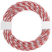 econ connect KZL2X004RTWS10 Draad 2 x 0.04 mm² Rood/wit 10 m