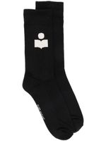 MARANT chaussettes Siloki à logo intarsia - Noir