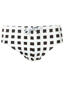 Amir Slama geometric print trunks - Blanc