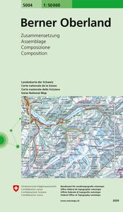 Wandelkaart - Topografische kaart 5004 Berner Oberland | Swisstopo