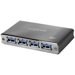 LogiLink UA0282 interface hub USB 3.2 Gen 1 (3.1 Gen 1) Micro-B 5000 Mbit/s Zwart