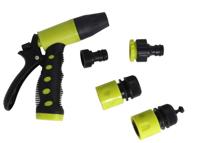 Gerimport spuitpistoolset verstelbaar zwart/geel 4-delig