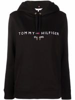 Tommy Hilfiger hoodie à logo imprimé - Noir - thumbnail