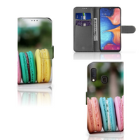 Samsung Galaxy A20e Book Cover Macarons