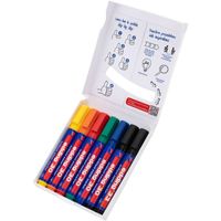 Edding Colourful Flipchart Kit permanente marker Gesorteerd Zwart, Blauw, Groen, Oranje, Rood, Geel 7 stuk(s) - thumbnail