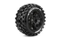 Louise X Mcross X-Maxx MFT Banden Set op Zwarte Velgen 24mm hex - thumbnail