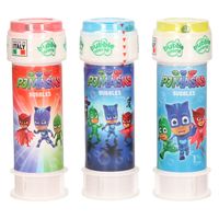 3x Disney PJ Masks bellenblaas flesjes met bal spelletje in dop 60 ml voor kinderen