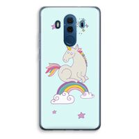 Regenboog eenhoorn: Huawei Mate 10 Pro Transparant Hoesje