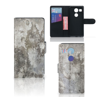 LG Nexus 5X Bookcase Beton Print