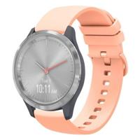 By Qubix - Compatible met Garmin Venu 3s / Vivoactive 4s / Venu 2s / Vivomove 3s / Forerunner 255s - Soft siliconen bandje - Zalmroze - Compatible Garmin bandje