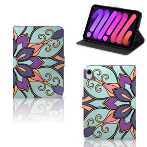 iPad Mini 6 (2021) Tablet Cover Purple Flower