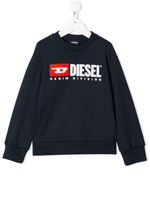 Diesel Kids sweat à logo contrastant - Bleu