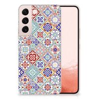 Samsung Galaxy S22 TPU Siliconen Hoesje Tiles Color - thumbnail