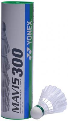Yonex badmintonshuttles Mavis 300 slow wit 6 stuks Yonex badmintonshuttles Mavis 300 slow wit 6 stuks